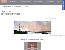Tablet Screenshot of lighthouseedu.net